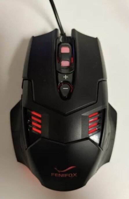 FENIFOX Wired Gaming Mouse – Ergonomic Design, LED Lighting, High-Precision Sensor